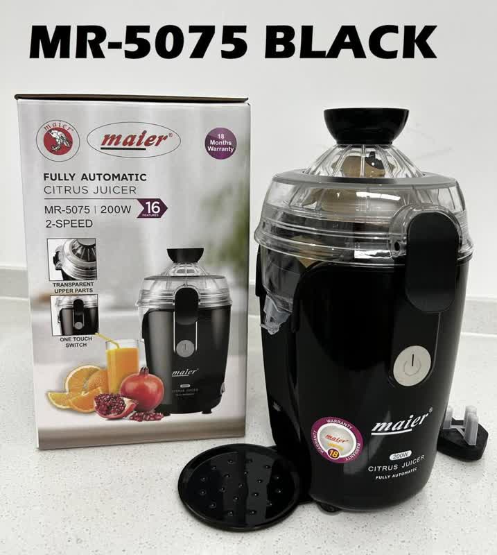 آب مرکبات‌گیری اتوماتیک مایر مدل MR-5075 رنگ مشکی